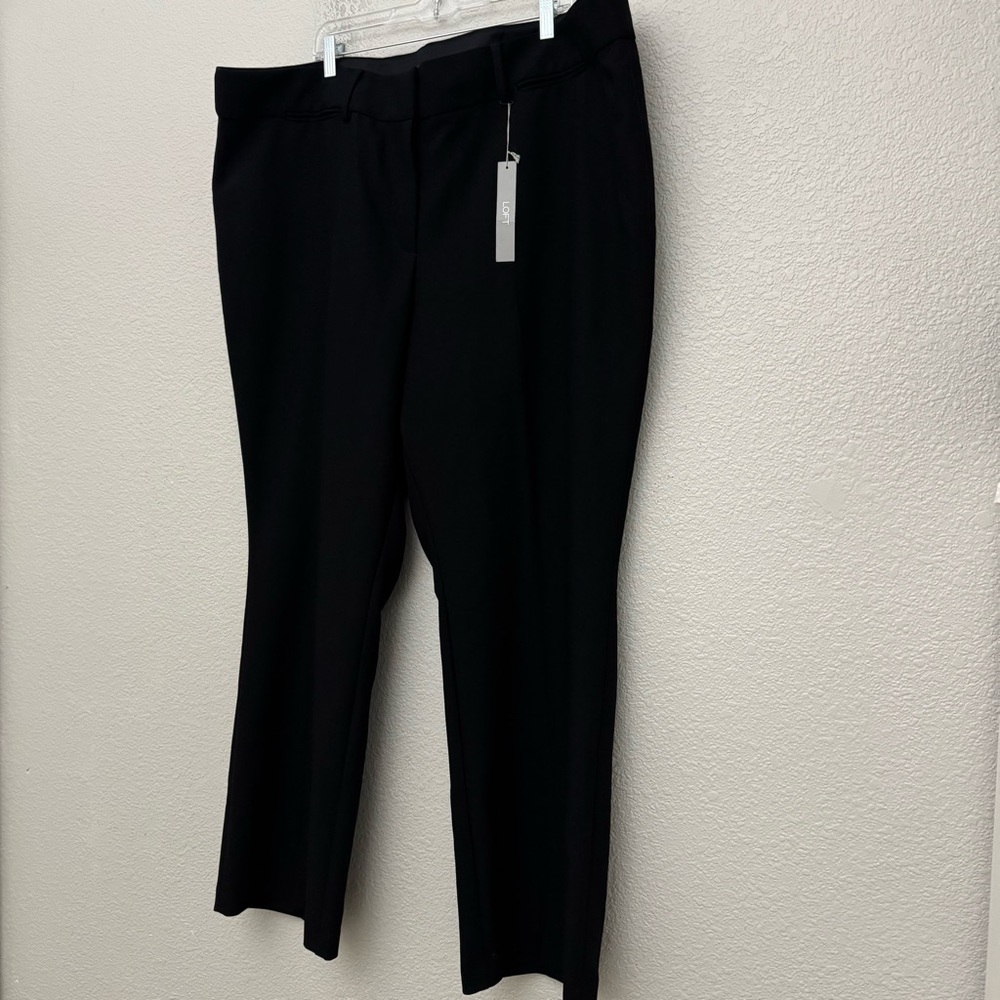 Loft Plus Marisa Trouser Pants Black Size 24 NEW - Picture 5 of 14